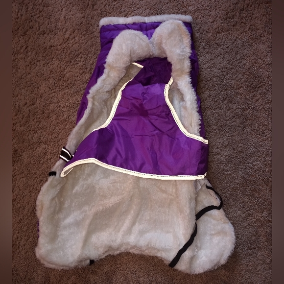 Dog Waterproof & Reflective Dog Winter Coat, Fleece Lining With Harness Hole - L - Picture 4 of 11